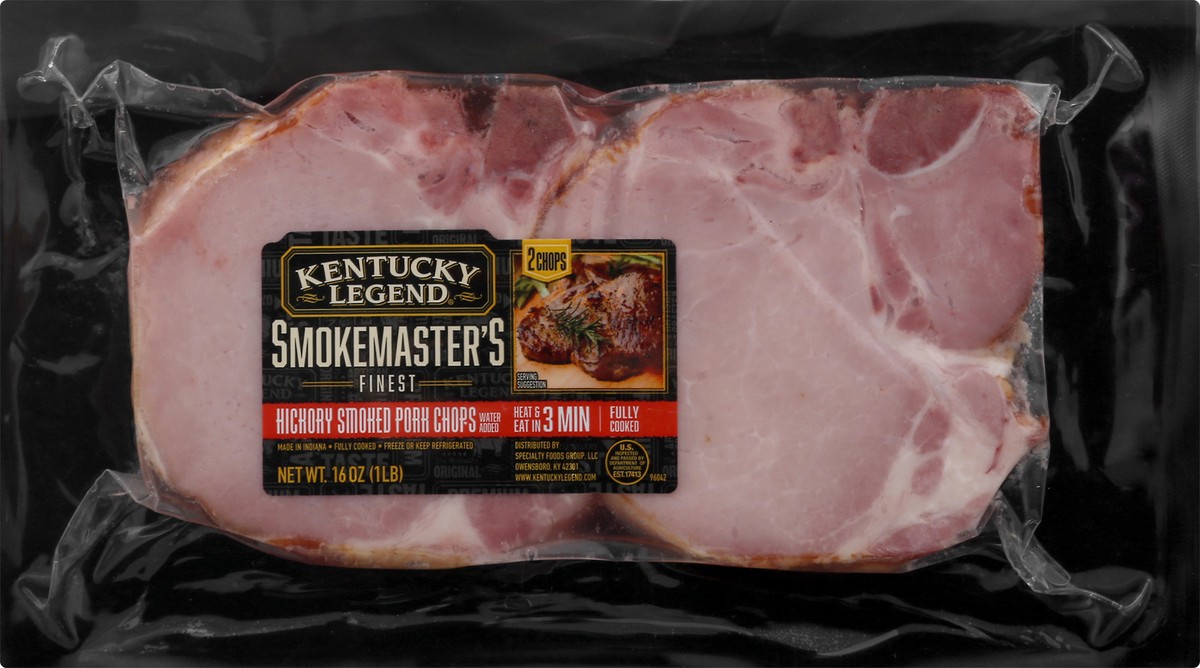 slide 1 of 12, Kentucky Legend Hickory Smoked Pork Chop 16 oz, 16 oz