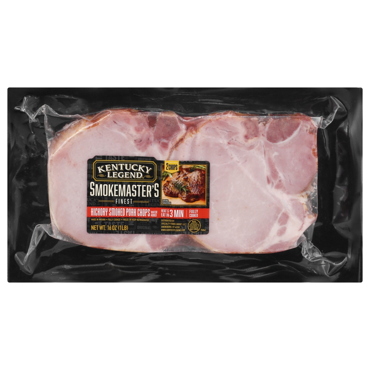 slide 1 of 1, Kentucky Legend Hickory Smoked Pork Chop 16 oz, 16 oz