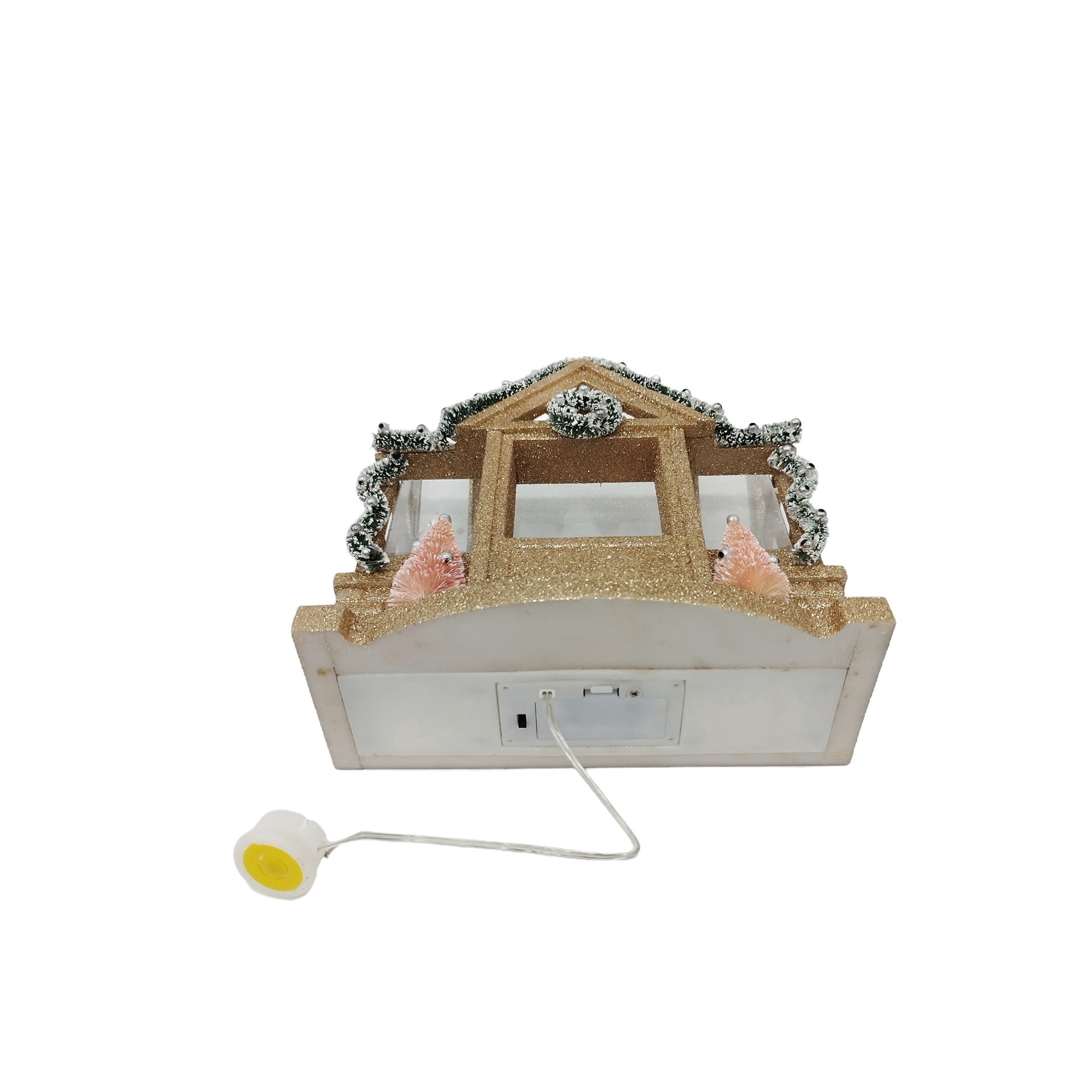 slide 3 of 5, 8" Gold Glitter House Led Tabletop Decor By Ashland, 8 in