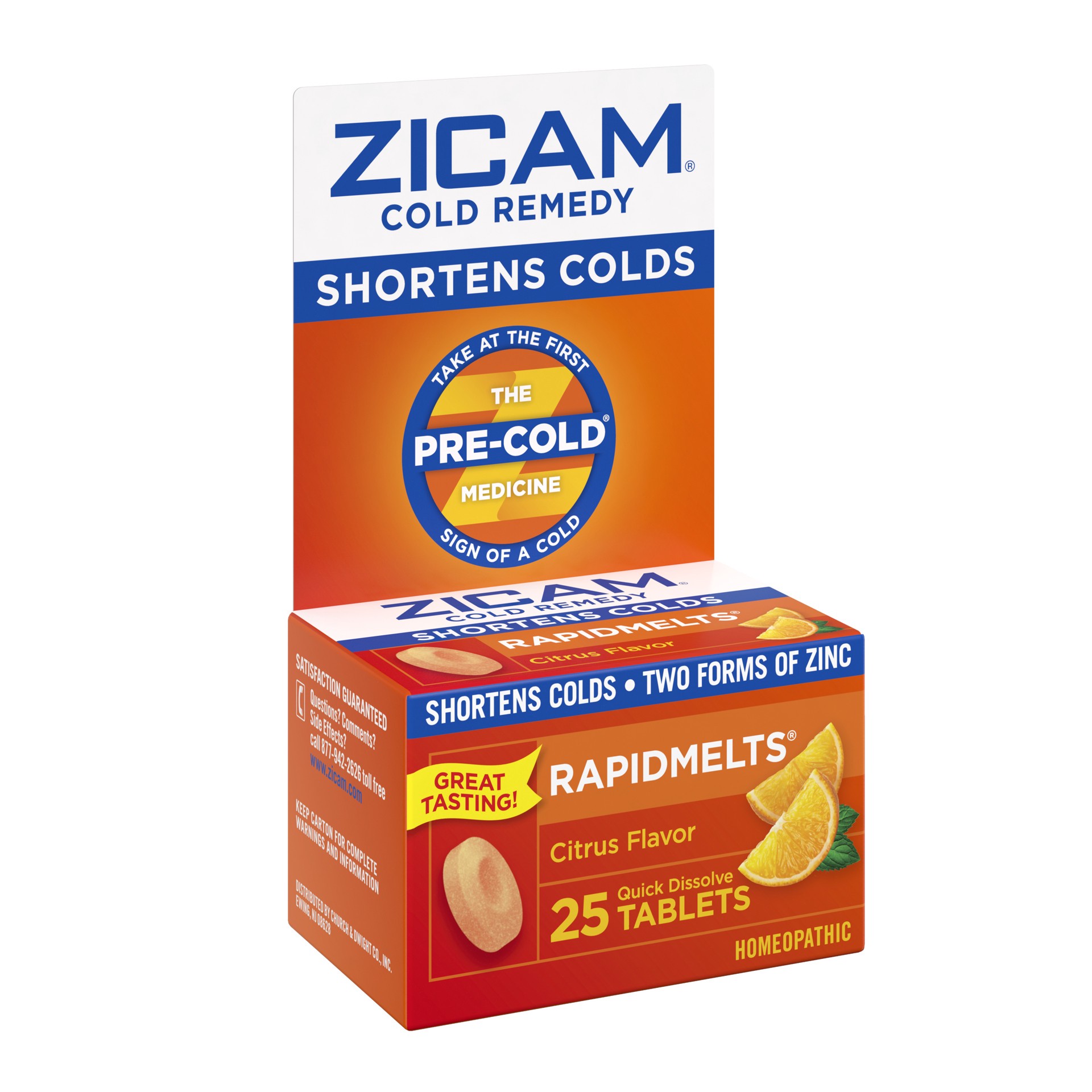 slide 4 of 4, Zicam Zinc Cold Remedy RapidMelts Quick-Dissolve Tablets Citrus Flavor 25ct, 25 ct
