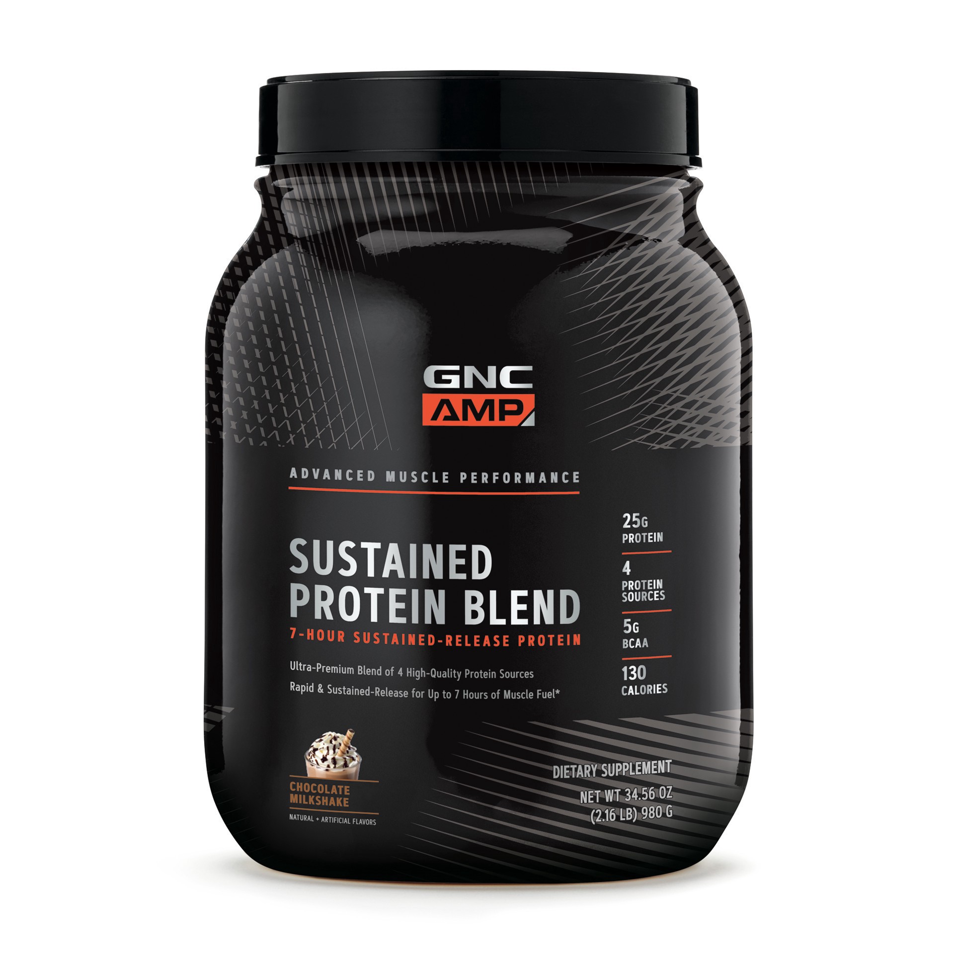 slide 1 of 2, GNC Sustained Protein Blend 34.56 oz, 34.56 oz