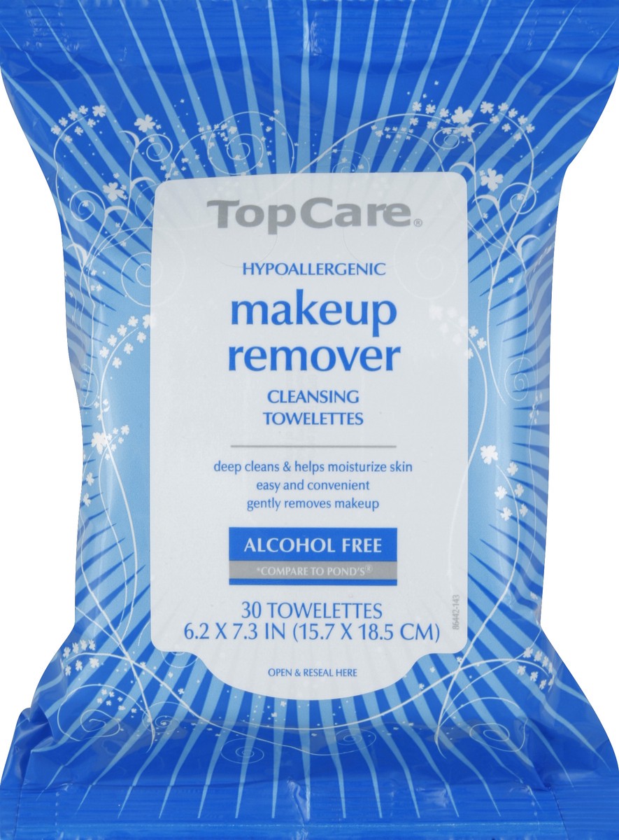 slide 2 of 6, TopCare Moisturizing Makeup Remover & Cleansing Cloths, 30 ct