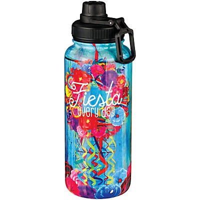 slide 1 of 1, Haven & Key Fiesta Everyday Stainless Steel Water Bottle with Sport Lid, 32 oz