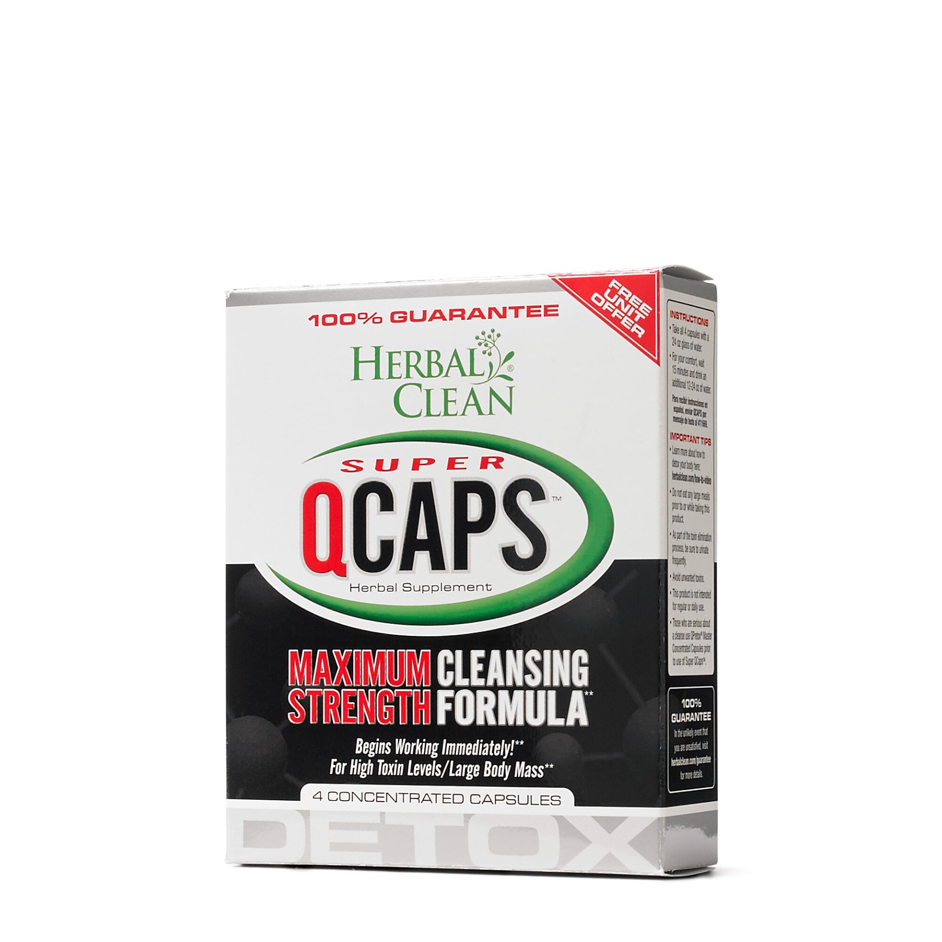 slide 1 of 1, Herbal Clean Super QCaps, 4 ct