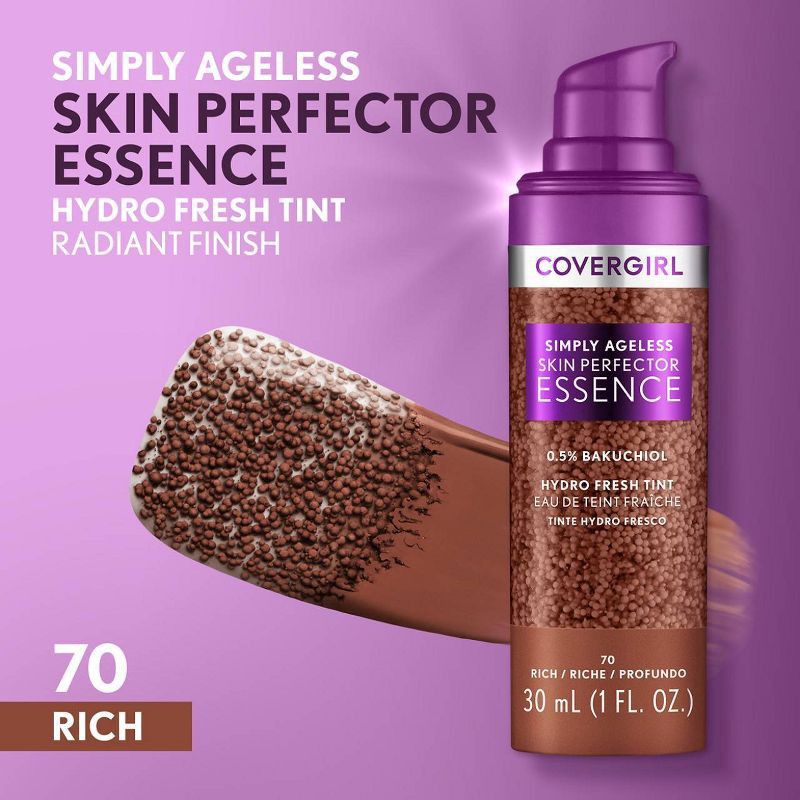 slide 12 of 14, CoverGirl Simply Ageless Skin Perfector Essence, 1 fl oz
