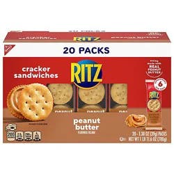 Ritz Peanut Butter Sandwich Crackers - 20 Count