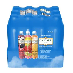 Cascade Ice Sparkling Water Variety Pack - 12 ct