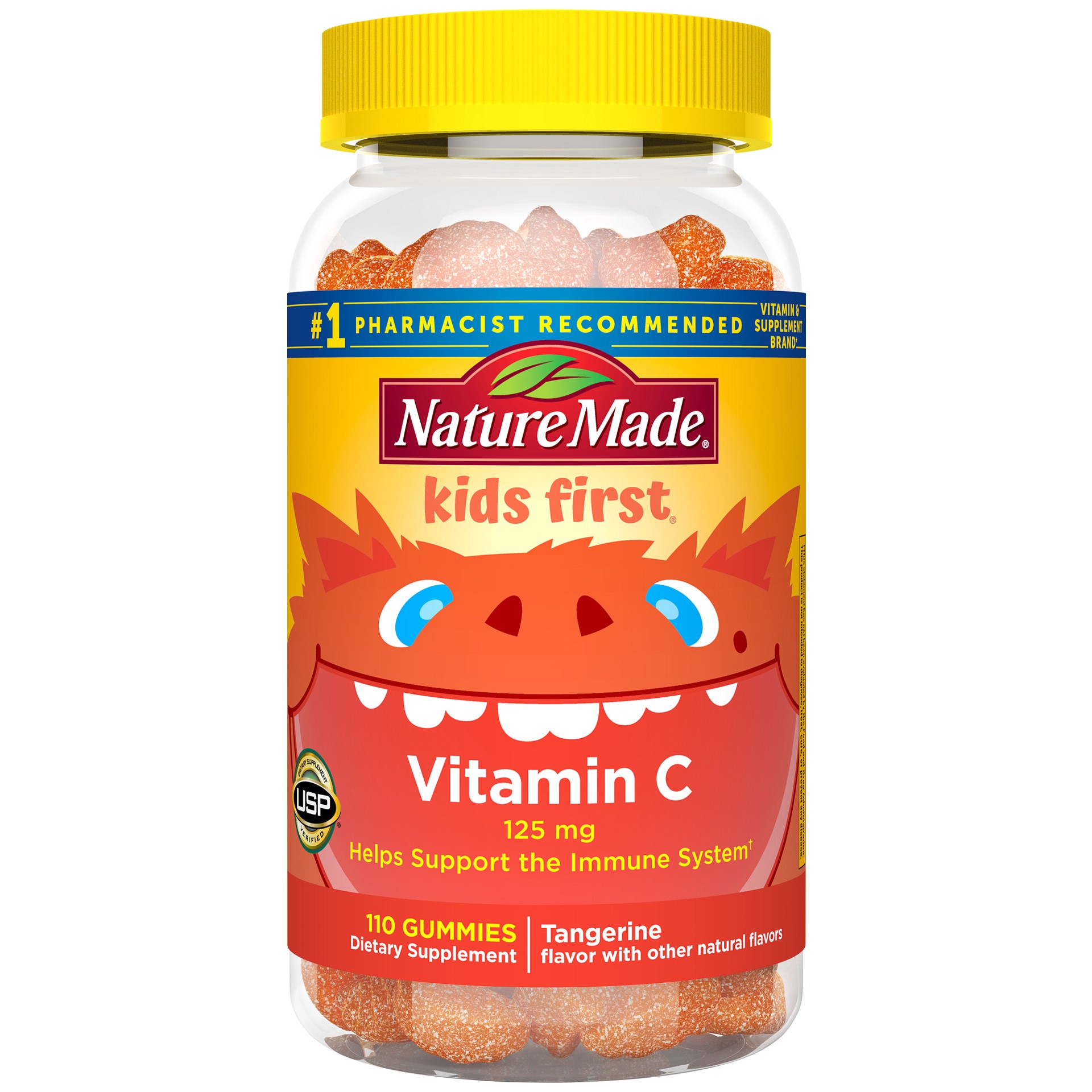 slide 1 of 8, Nature Made Kids First Vitamin C Gummies, Dietary Supplement for Immune Support, 110 Gummies, 110 Day Supply, 110 ct