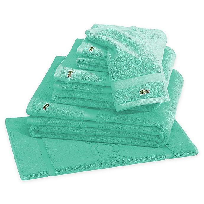slide 1 of 3, Lacoste Court Bath Towel - Aruba Blue, 1 ct