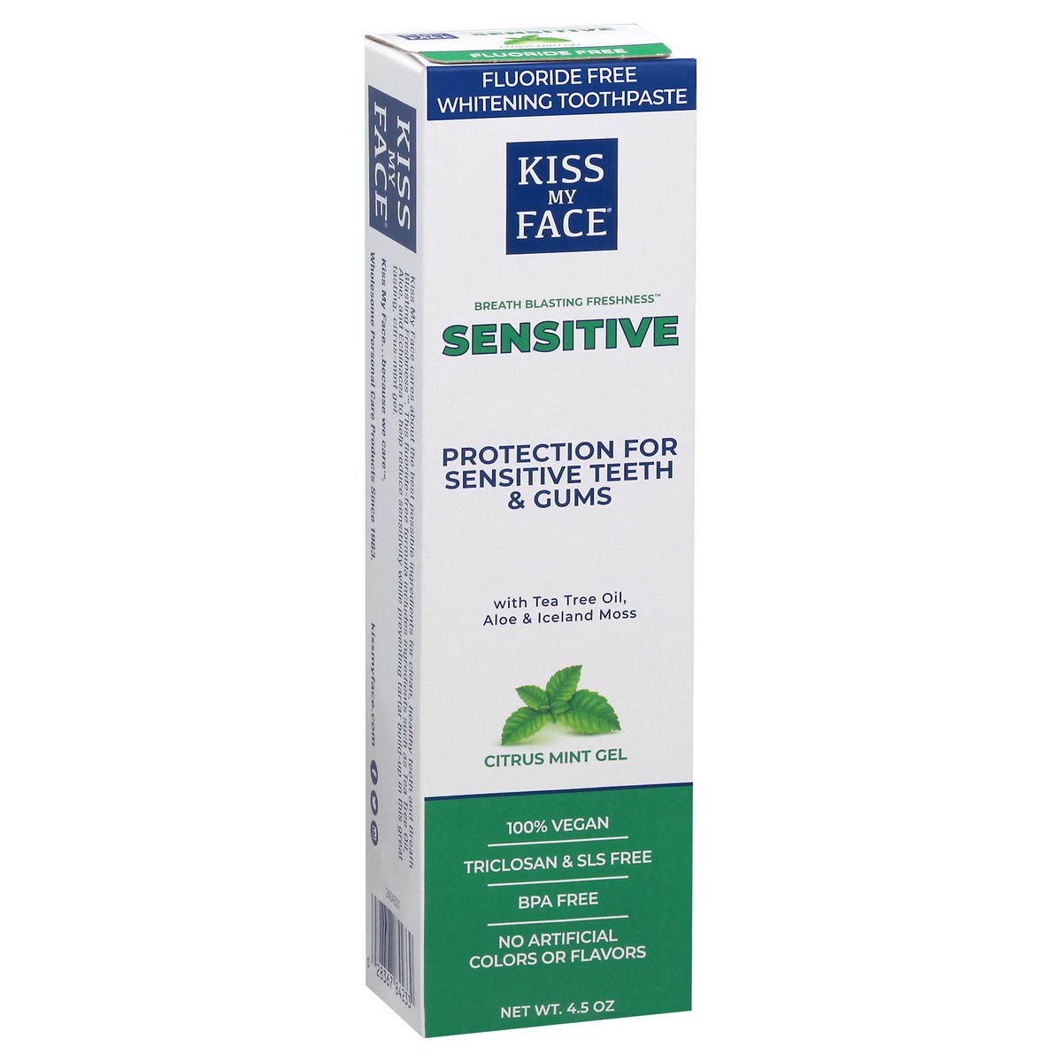 slide 6 of 9, Kiss My Face Sensitive Citrus Mint Gel Toothpaste, 4.5 oz