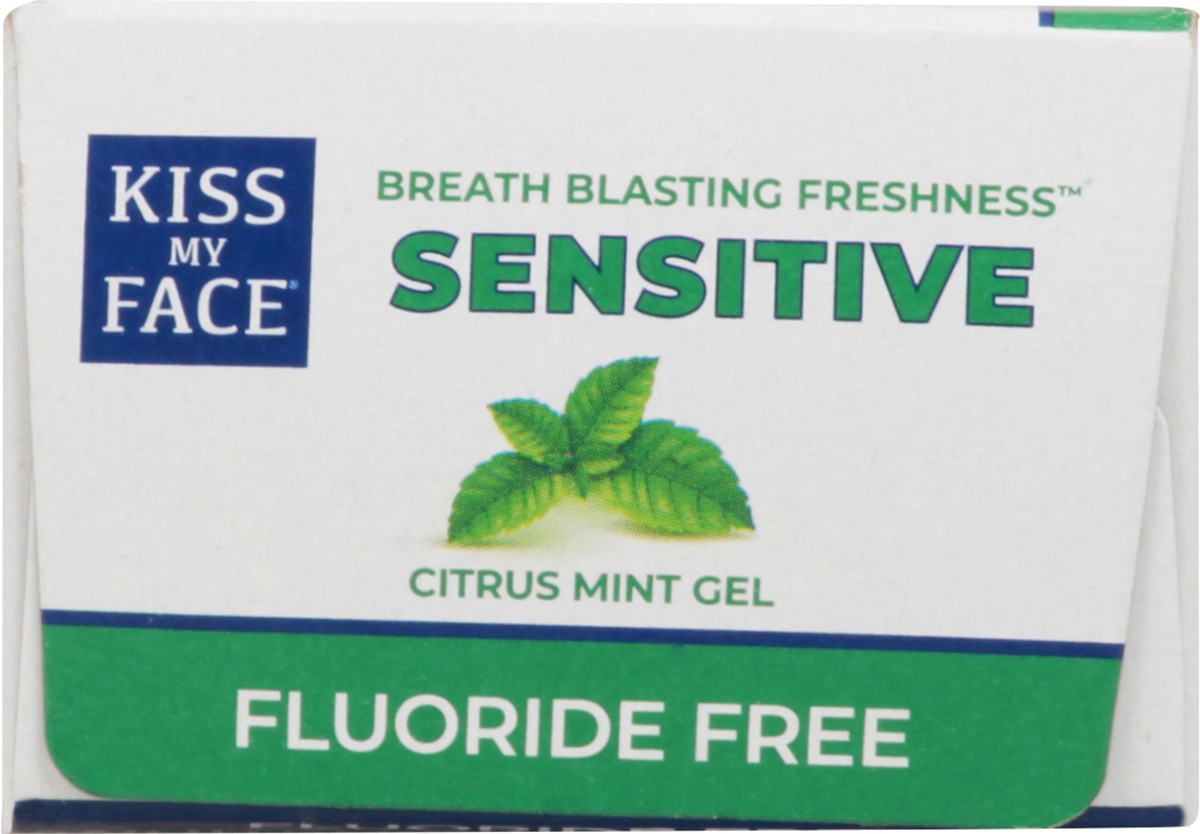 slide 5 of 9, Kiss My Face Sensitive Citrus Mint Gel Toothpaste, 4.5 oz