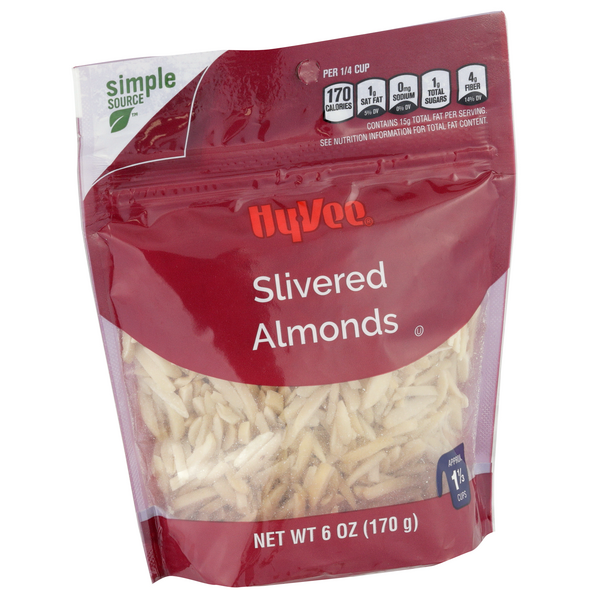 slide 1 of 1, Hy-vee Slivered Almonds, 6 oz