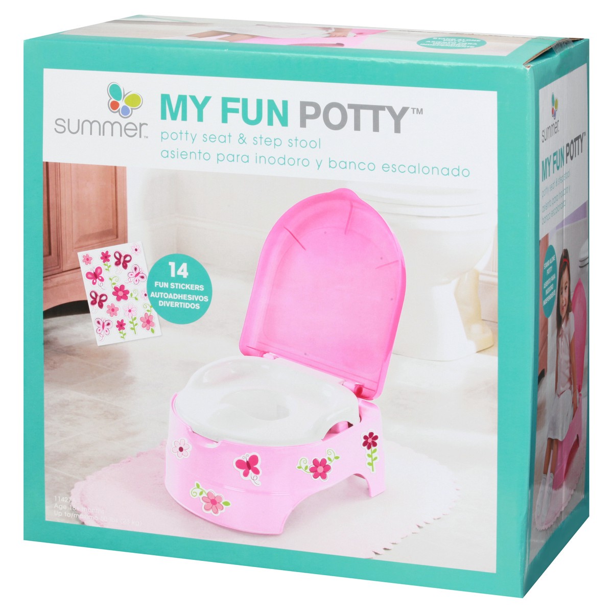 slide 3 of 11, Summer My Fun Potty Potty Seat & Step Stool 1 ea, 1 ct