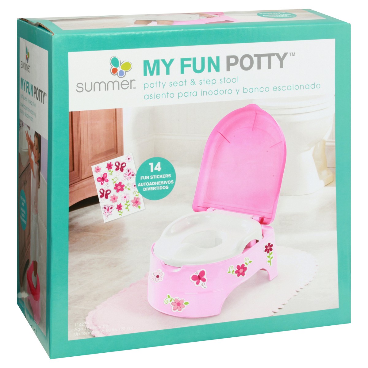 slide 4 of 11, Summer My Fun Potty Potty Seat & Step Stool 1 ea, 1 ct