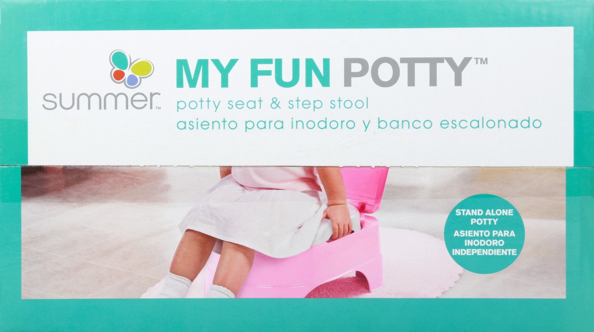 slide 7 of 11, Summer My Fun Potty Potty Seat & Step Stool 1 ea, 1 ct