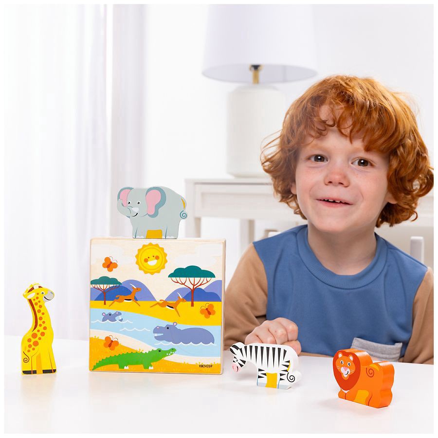 slide 3 of 3, Melissa & Doug Wooden Animal Matching Safari, 1 ct