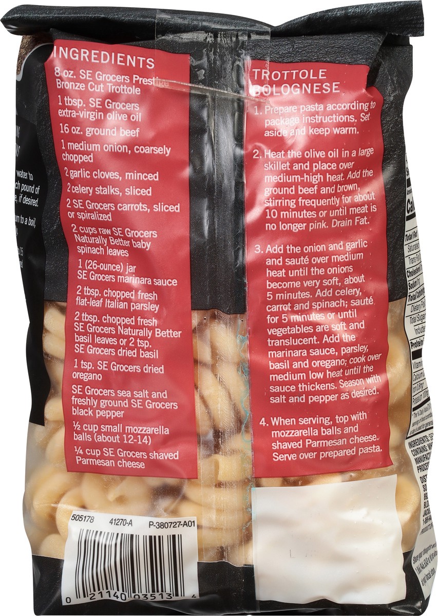 slide 2 of 9, SE Grocers  Prestige Bronze Cut Trottole, 16 oz