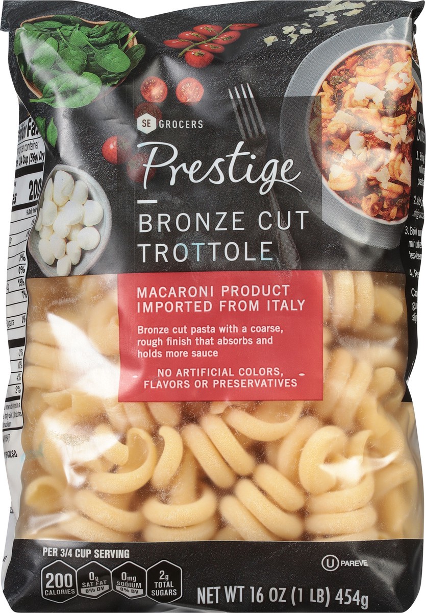 slide 8 of 9, SE Grocers  Prestige Bronze Cut Trottole, 16 oz