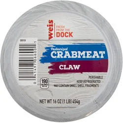 Pasteurized Blue Swimming Crab Claw Crab Meat