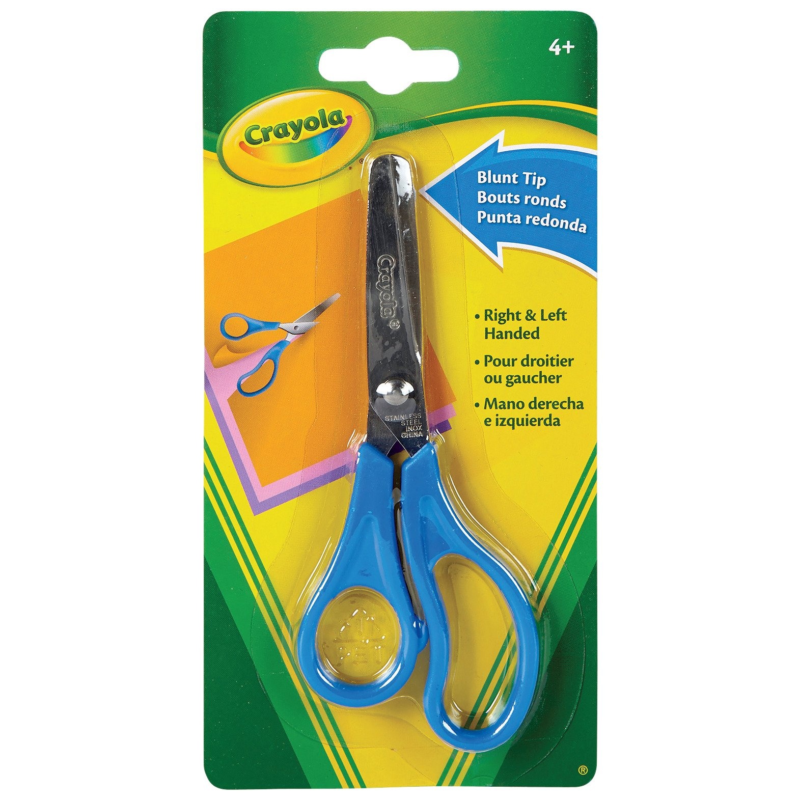 slide 1 of 1, Crayola Blue Blunt Tip Scissors, 1 pair