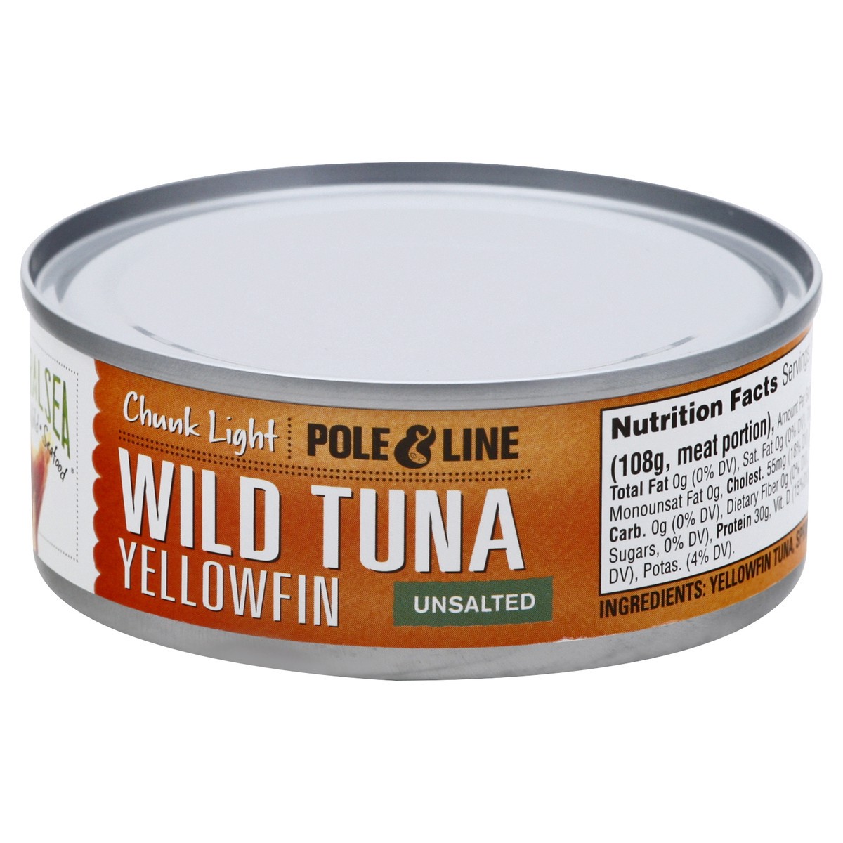 slide 5 of 12, Natural Sea Chunk Light Unsalted Yellowfin Wild Tuna 5 oz, 5 oz