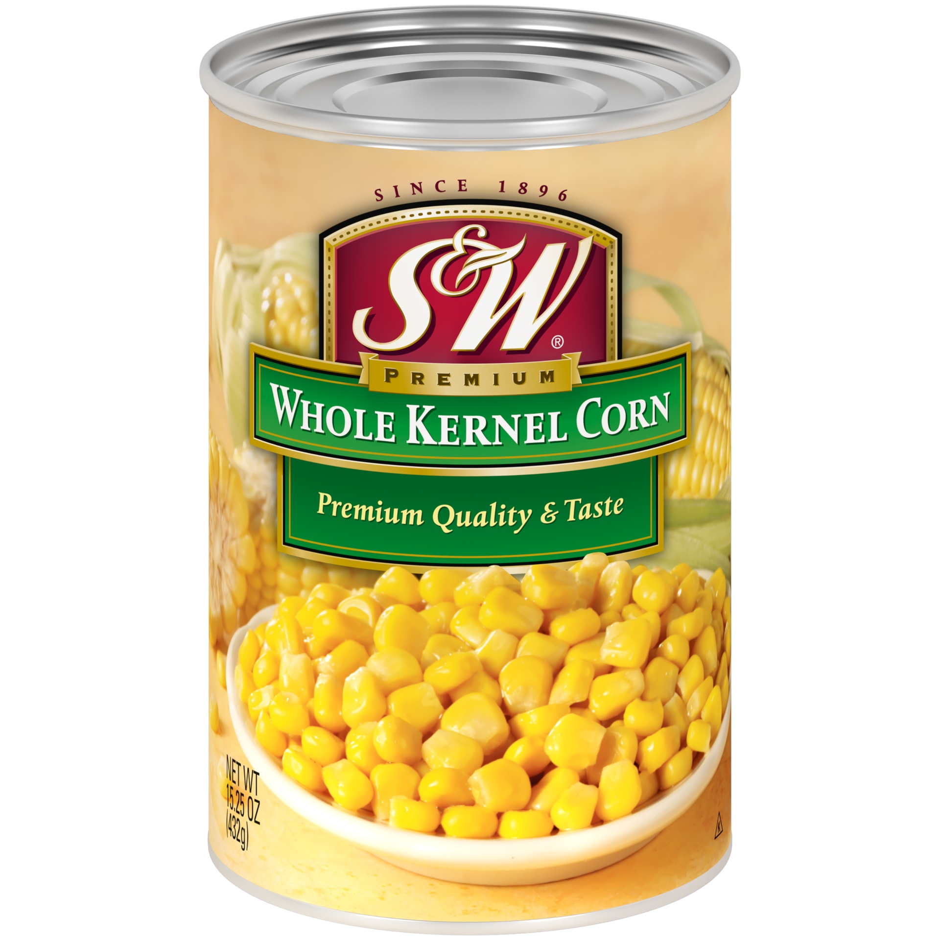 slide 1 of 1, S&W Premium Whole Kernel Corn, 15.25 oz