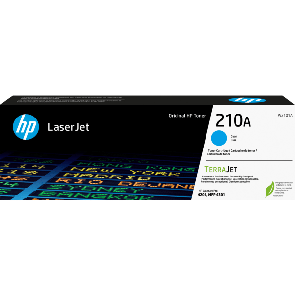 slide 1 of 2, Hp 210A Cyan Toner Cartridge, W2101A, 1 ct