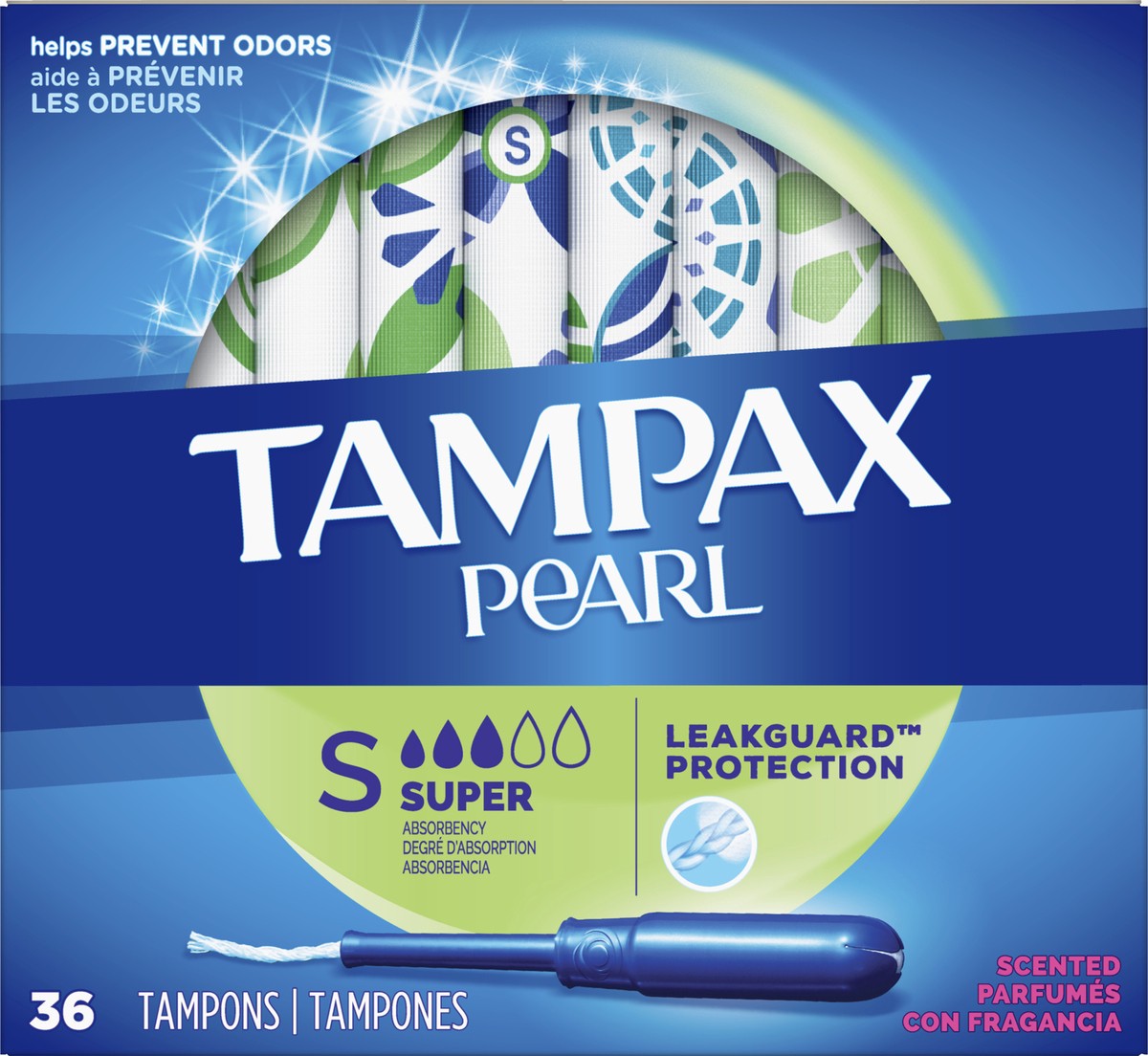 slide 2 of 4, Tampax Super Absorbency Scented Tampons 36 ea, 36 ct