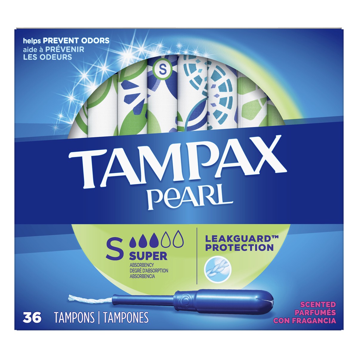 slide 3 of 4, Tampax Super Absorbency Scented Tampons 36 ea, 36 ct