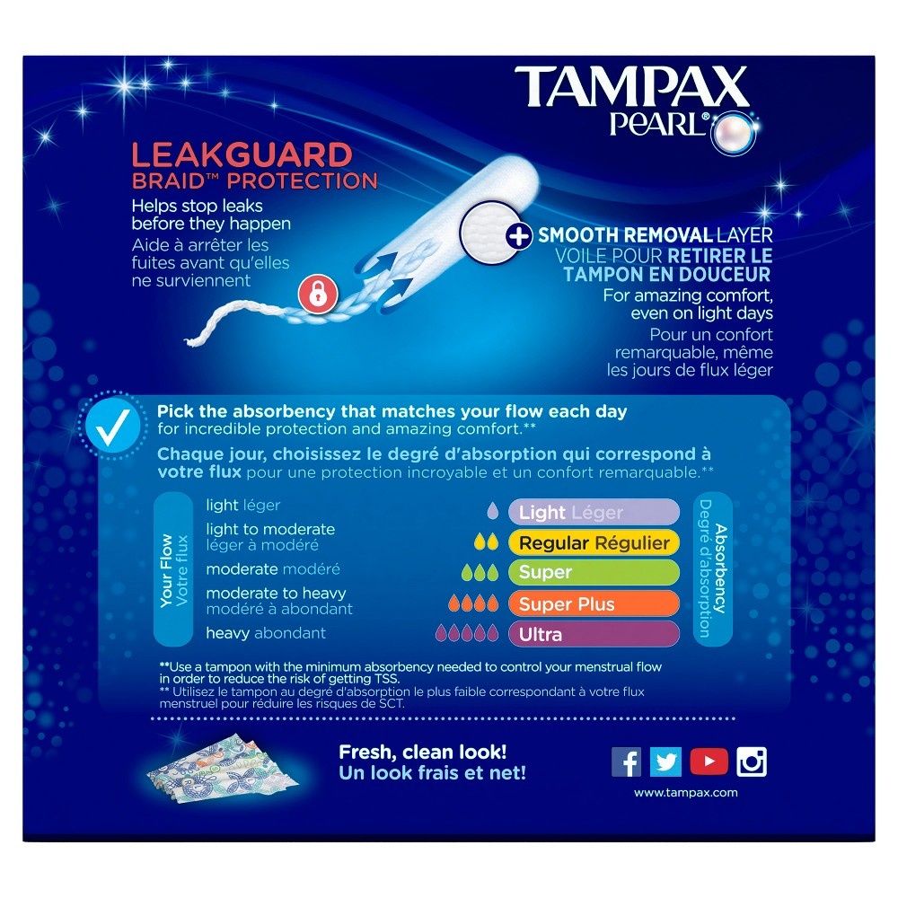 slide 8 of 11, Tampax Pearl Super Scented Tampons, 36 ct