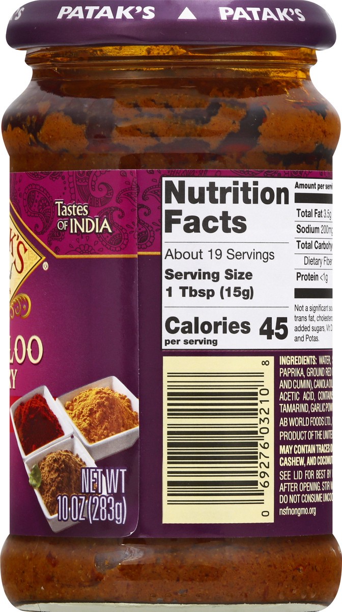 slide 5 of 13, Patak's Vindaloo Spice Paste 10 oz, 10 oz