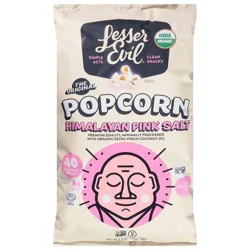 LesserEvil Organic Himalayan Pink Salt Popcorn 4.6 oz
