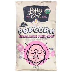 LesserEvil Organic Himalayan Pink Salt Popcorn 4.6 oz