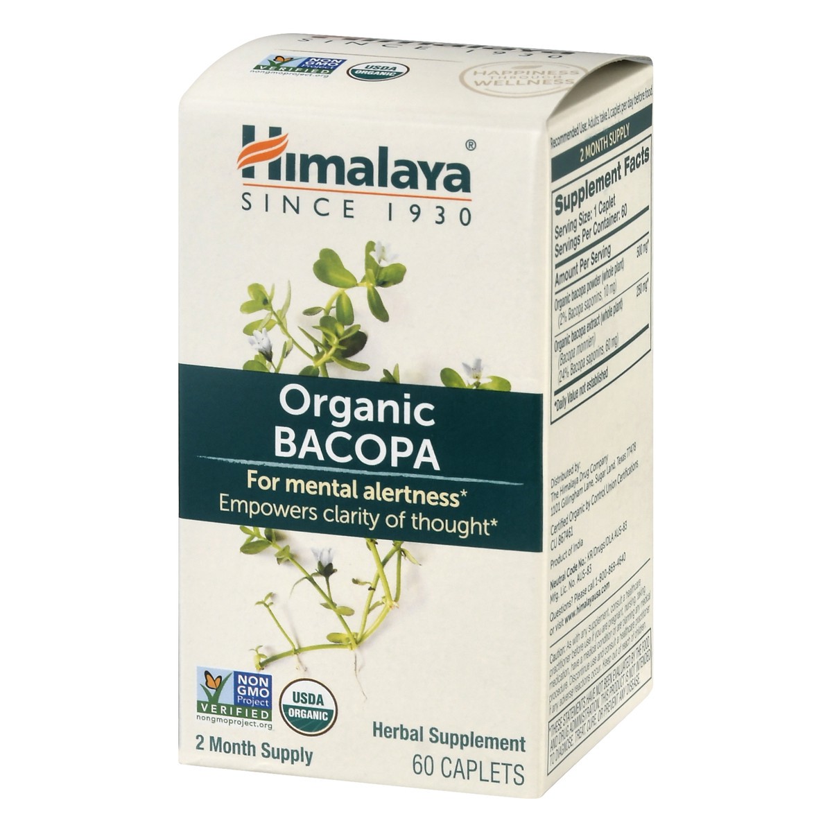 slide 5 of 10, Himalaya Organic Caplets Bacopa 60 ea, 60 ct