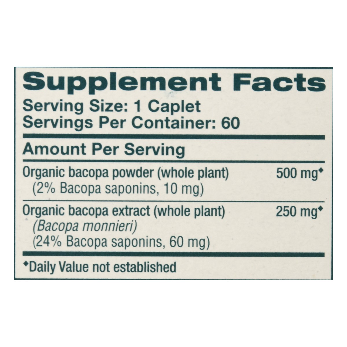 slide 8 of 10, Himalaya Organic Caplets Bacopa 60 ea, 60 ct