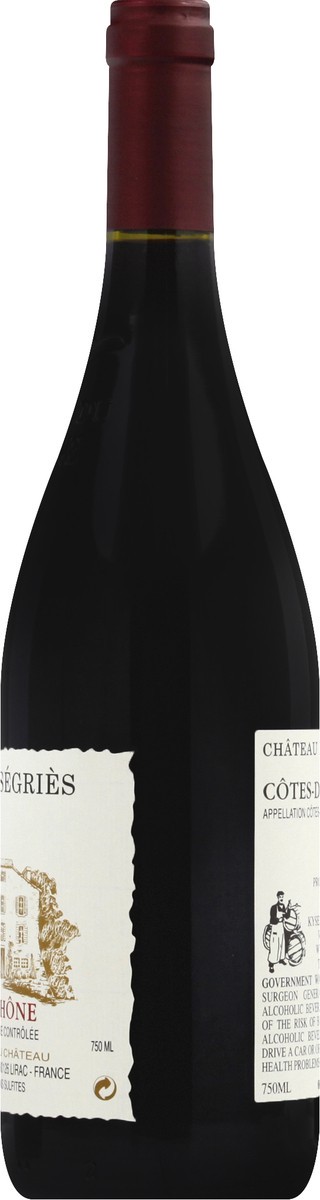 slide 7 of 9, Chateau De Segries Wine 750 ml, 25.4 oz
