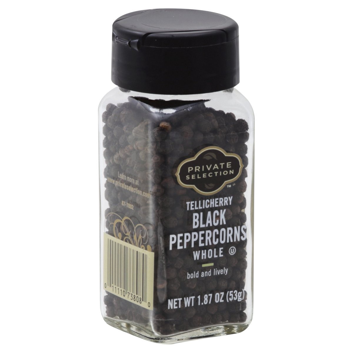 slide 1 of 1, Private Selection Tellicherry Black Peppercorn Grinder, 1.87 oz