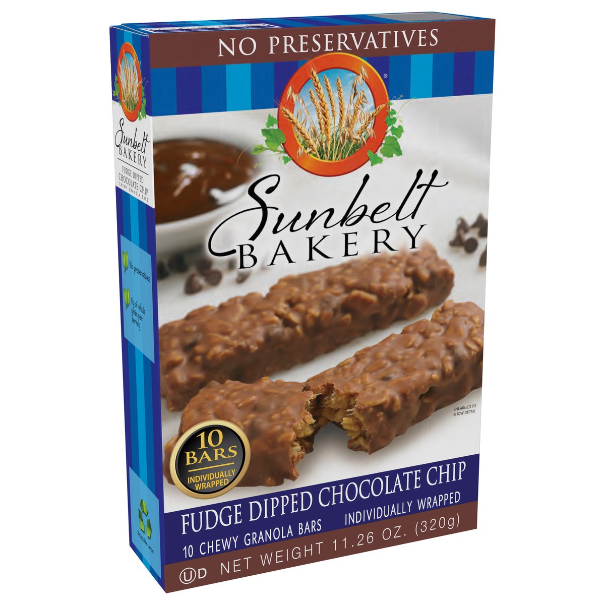 slide 9 of 11, Sunbelt Bakery Fudge Dipped Chocolate Chip Granola Bars 10ct, 10 ct