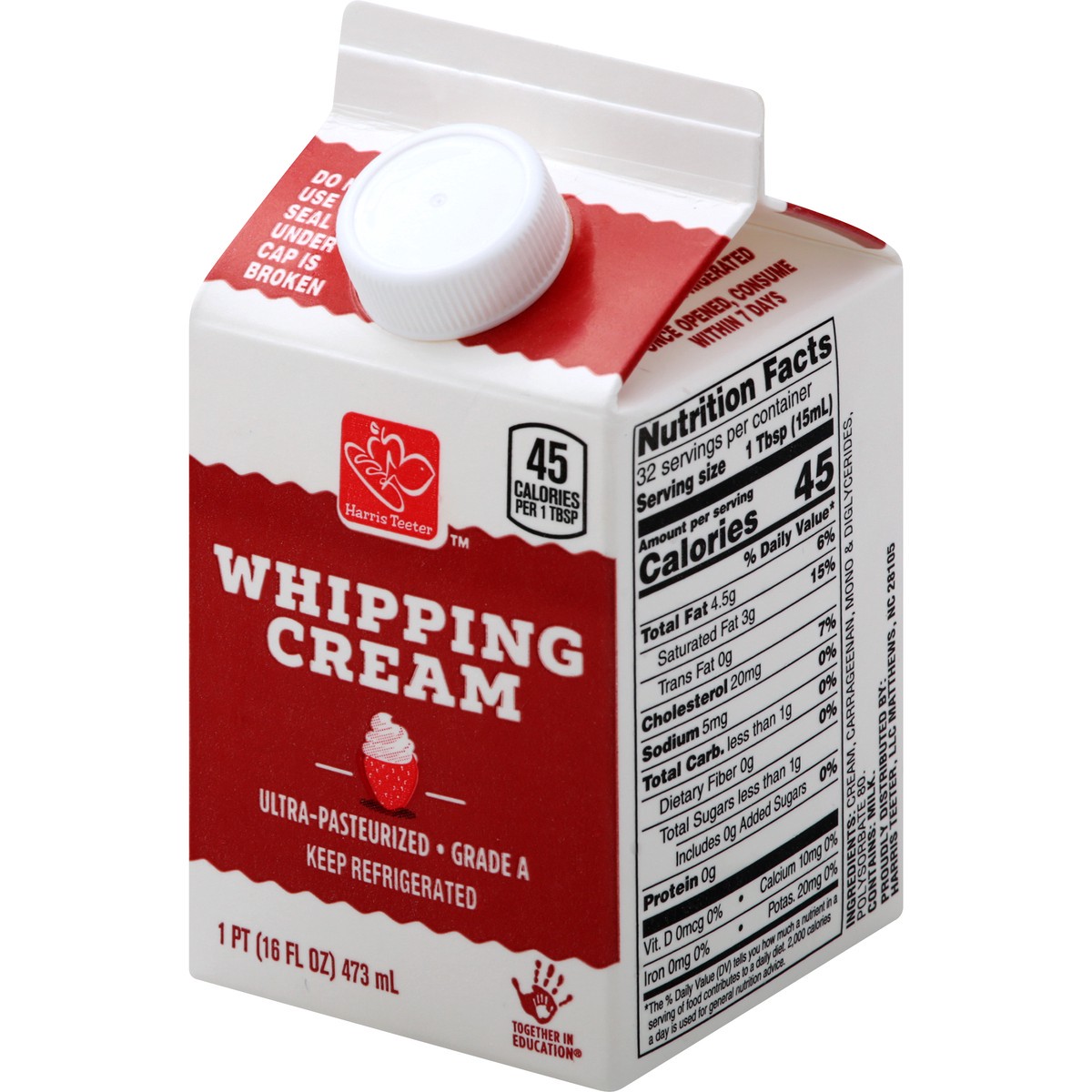 slide 3 of 10, Harris Teeter Whipping Cream, 16 oz