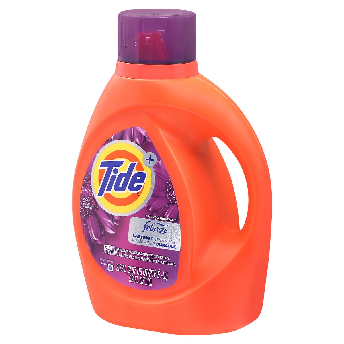 slide 9 of 13, Tide + Febreze Spring & Renewal Detergent 92 fl oz, 92 fl oz