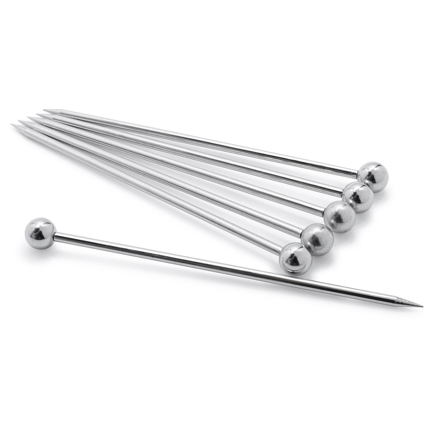 slide 1 of 1, Sur La Table Stainless Steel Martini Picks, 6 ct