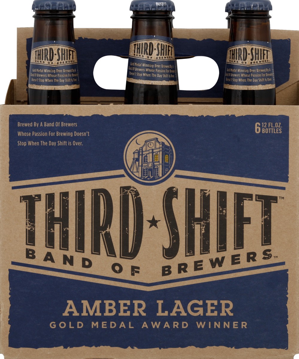 slide 5 of 6, Third Shift Amber Lager, 6 ct; 12 oz