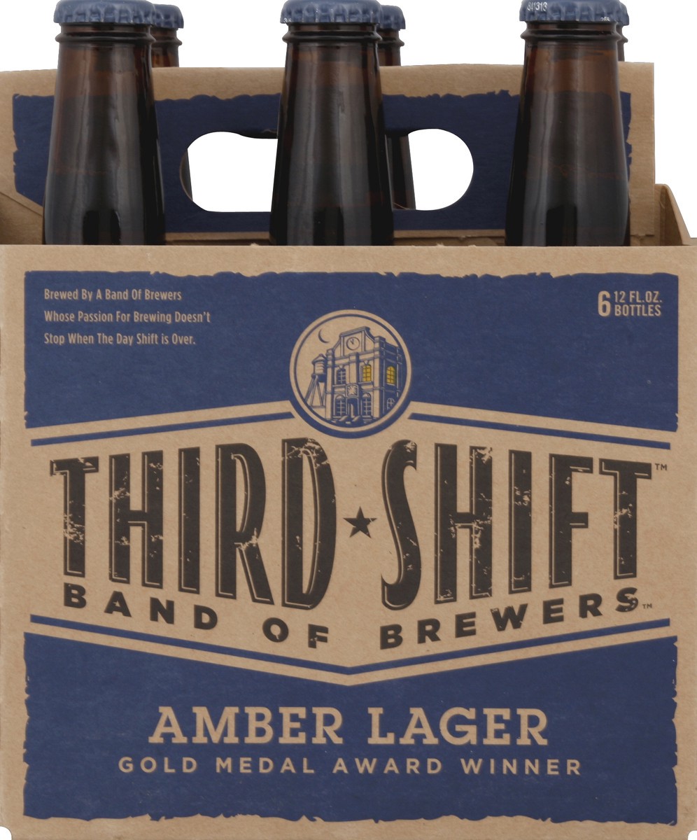 slide 6 of 6, Third Shift Amber Lager, 6 ct; 12 oz