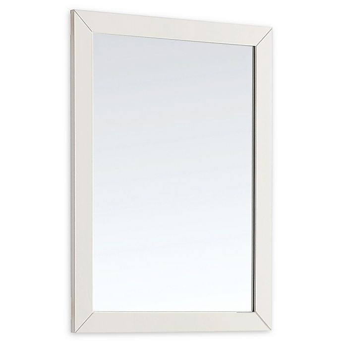 slide 1 of 4, Simpli Home Paige Vanity Mirror - Soft White, 24 in x 34 in