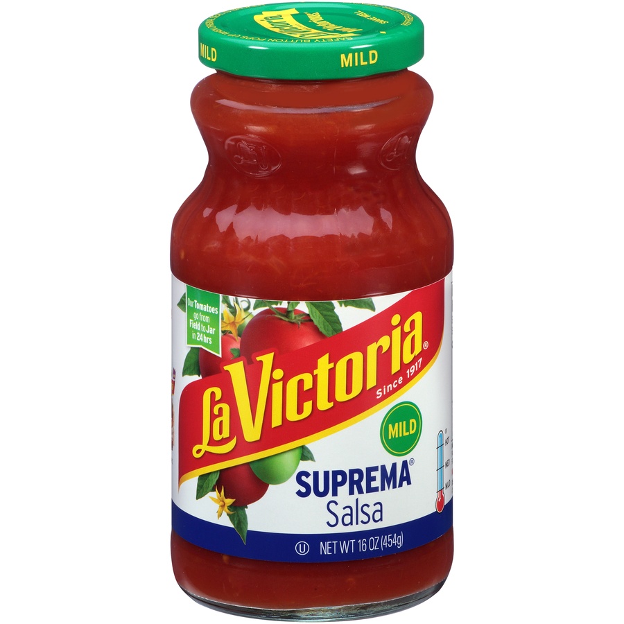 slide 1 of 6, La Victoria Mild Suprema Salsa, 16 oz