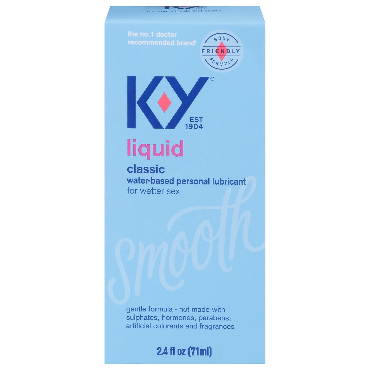 slide 1 of 9, Water Based Lube K-Y Liquid 2.4 fl oz Adult Toy Friendly Personal Lubricant for Couples, Men, Women, Massage Pleasure Enhancer, Vaginal Moisturizer, pH Balanced, Paraben Free, Latex Condom Compatible, 2.4 fl oz