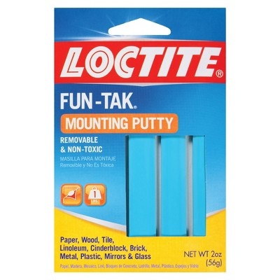 slide 1 of 1, Loctite Fun Tak Mounting Putty, 2 oz