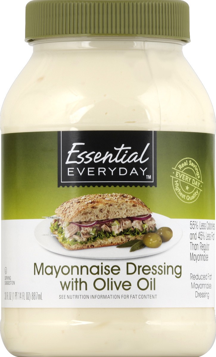 slide 5 of 6, Essential Everyday Dressing, Mayonnaise, with Olive Oil, 30 oz