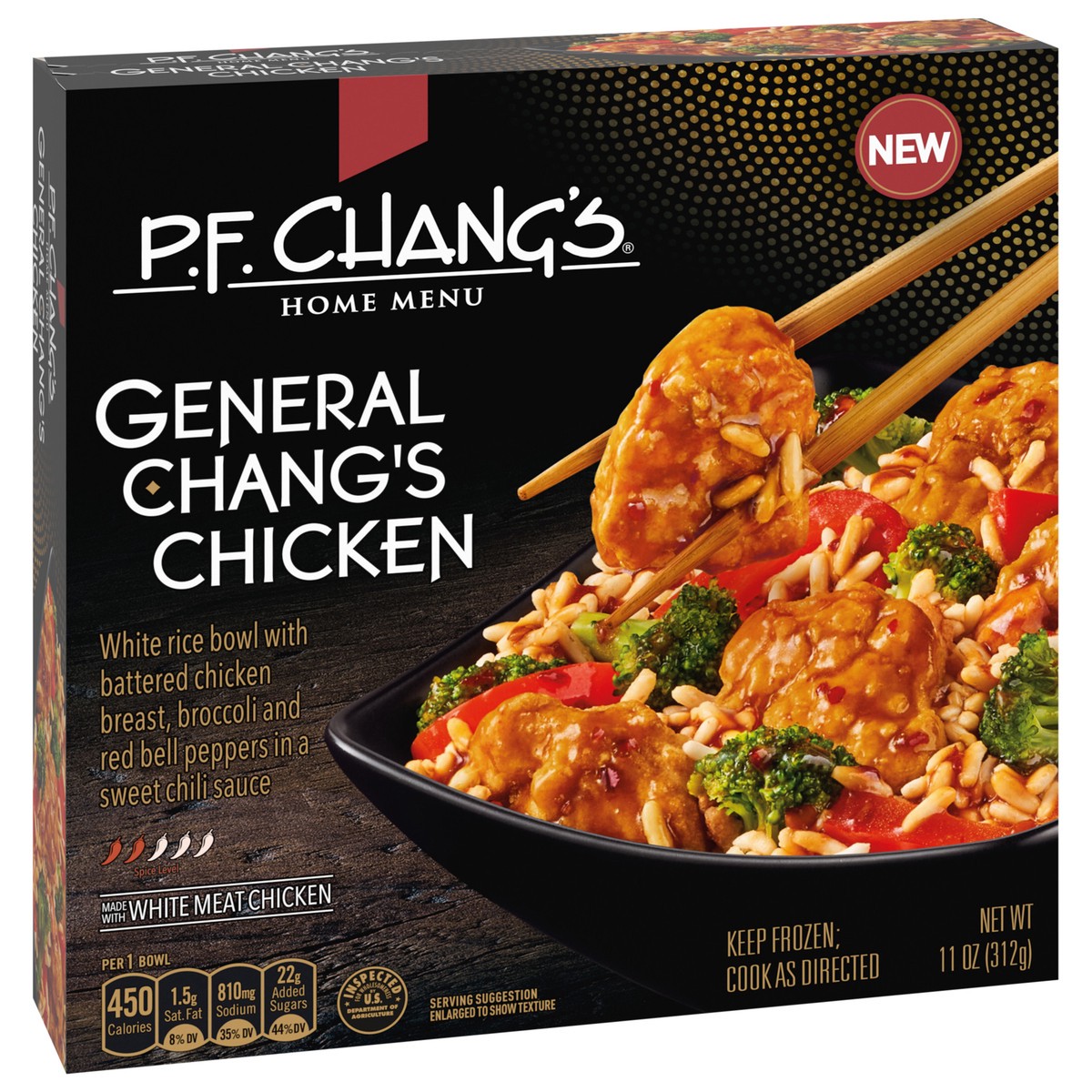 slide 5 of 13, P.F. Chang's Home Menu, General Chang's Chicken Bowl, Frozen Meal, 11 oz., 11 oz