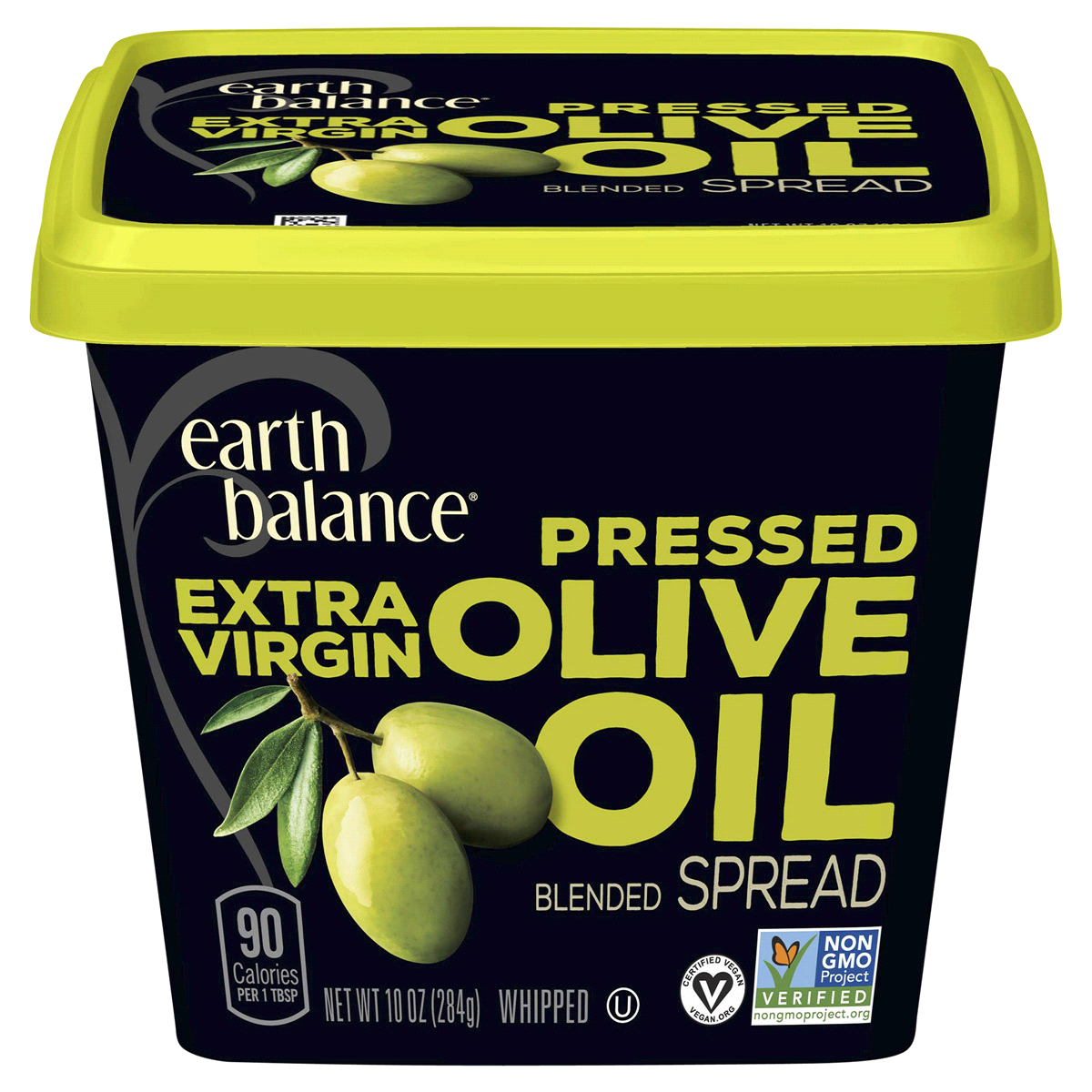 slide 1 of 1, Earth Balance Extra Virgin Olive Oil Blended Spread, 10 oz